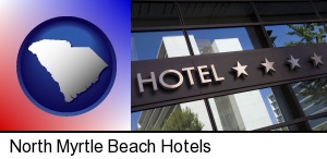 North Myrtle Beach, South Carolina - a hotel facade
