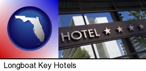 a hotel facade in Longboat Key, FL