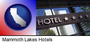 Mammoth Lakes, California - a hotel facade